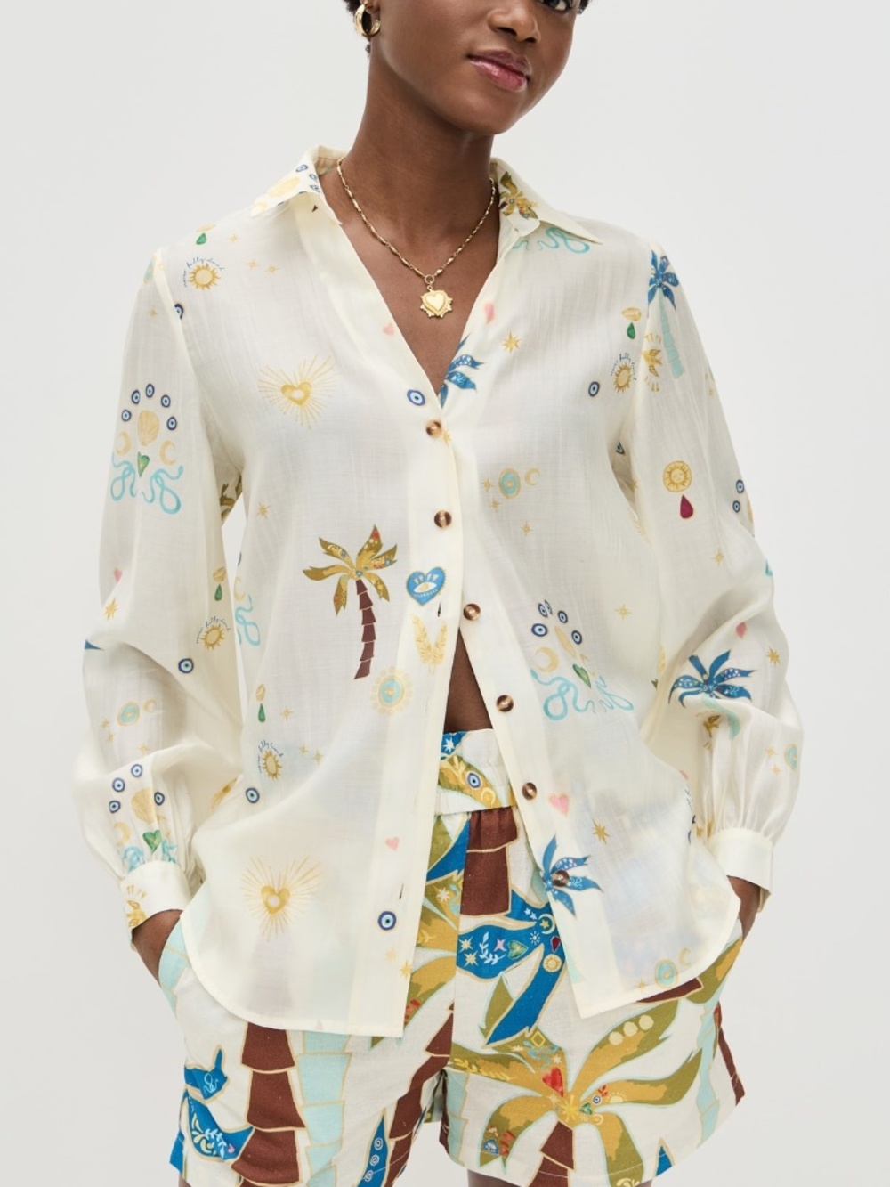 Shopbop Never Fully Dressed Miley Charms Shirt- Size 12
